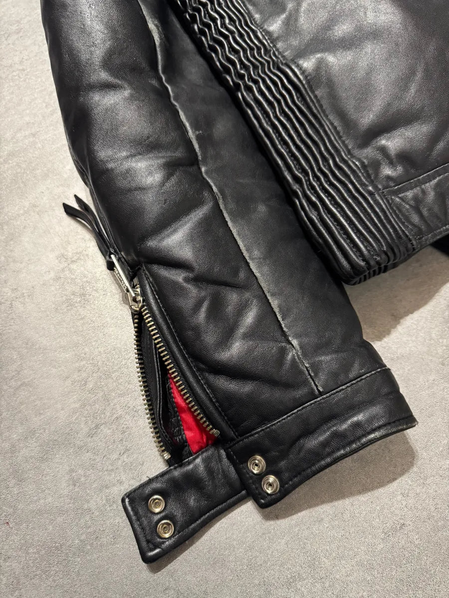 AW2008 Dsquared2 Puffer Black Leather Jacket (S) 6