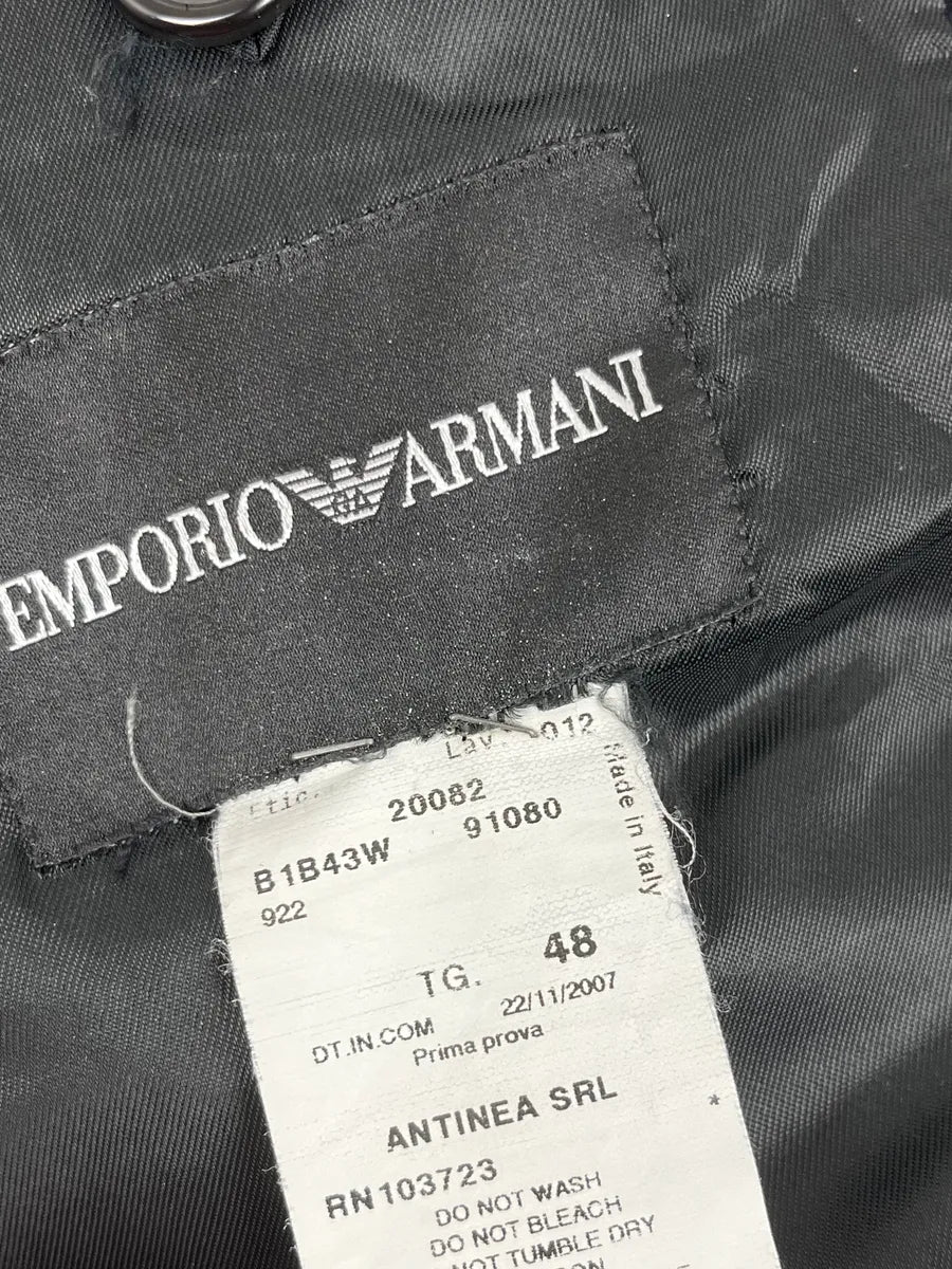 AW2008 Emporio Armani Black Asymmetrical Officer Jacket OikgdcA 7