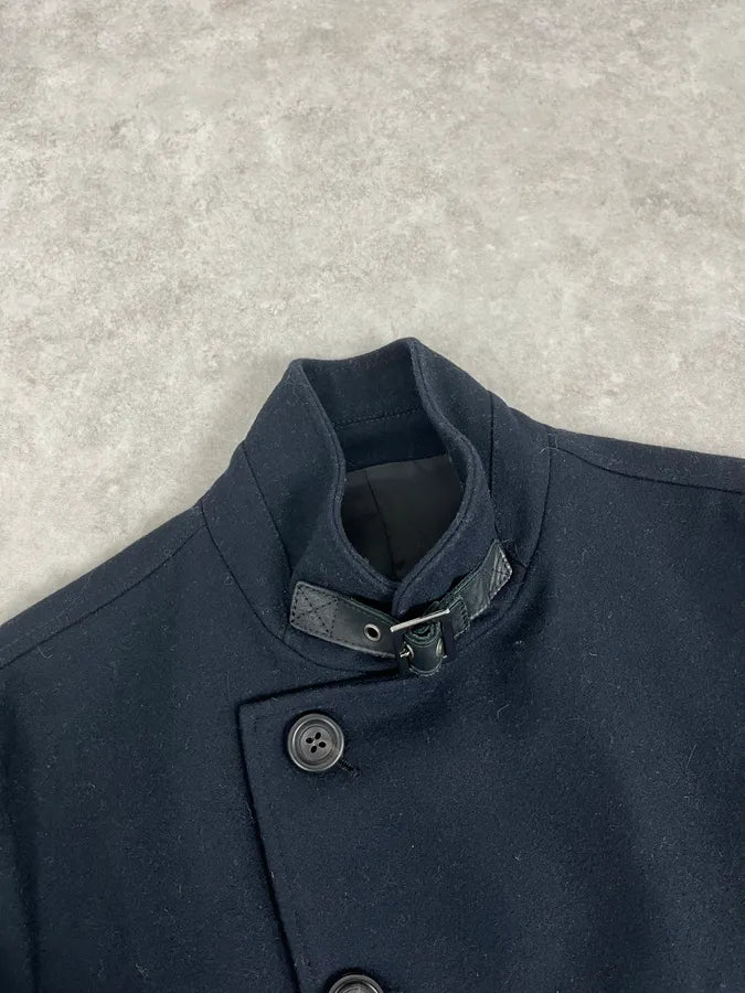 AW2008 Emporio Armani Black Asymmetrical Officer Jacket OikgdcA 3