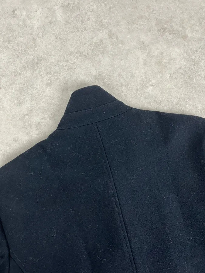 AW2008 Emporio Armani Black Asymmetrical Officer Jacket OikgdcA 5