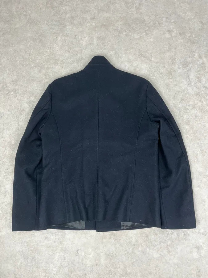 AW2008 Emporio Armani Black Asymmetrical Officer Jacket OikgdcA 4