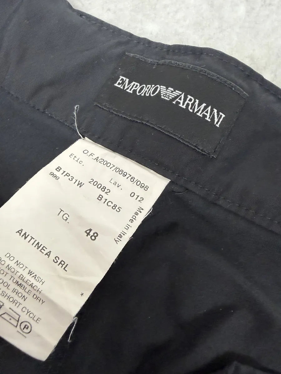 AW2008 Emporio Armani Black Cargo Pants PAFRXnY 8
