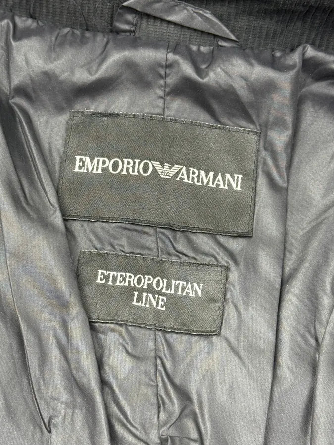 AW2008 Emporio Armani Black Avant-Garde Multi-Zip Long Jacket tsFqqMt 11