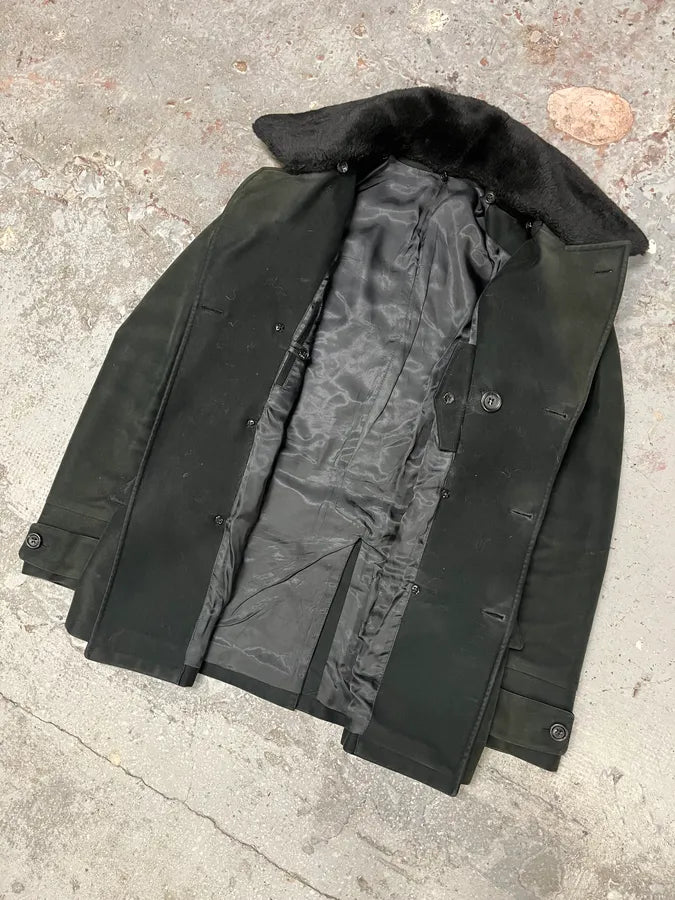 AW2008 Emporio Armani Dark Green Caban Dark Buttoned Jacket (M/L) qPGBNOE 5