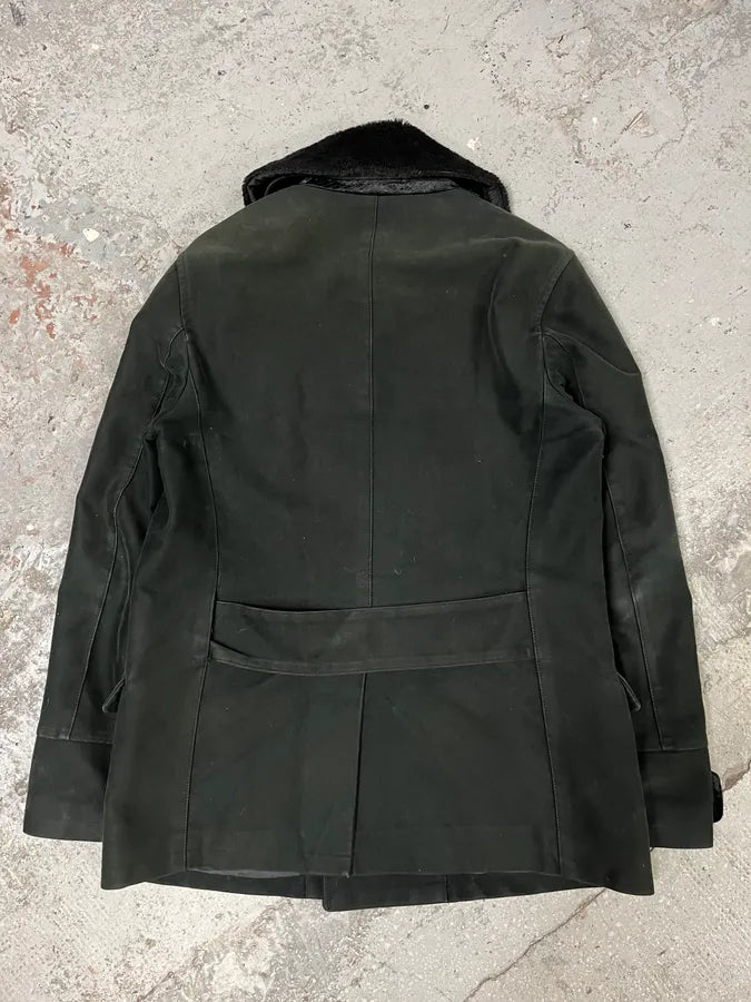 AW2008 Emporio Armani Dark Green Caban Dark Buttoned Jacket (M/L) qPGBNOE 7