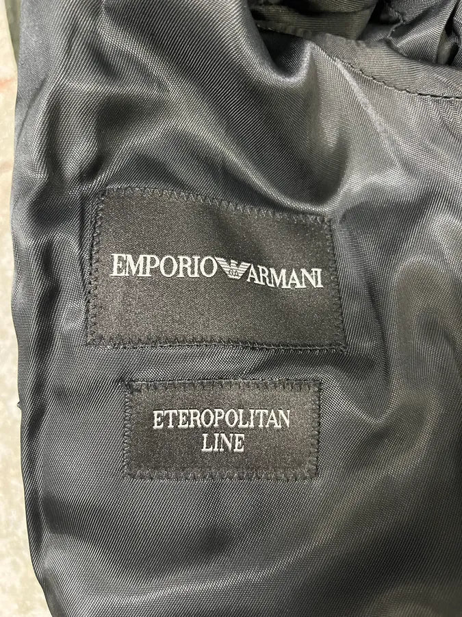 AW2008 Emporio Armani Dark Green Caban Dark Buttoned Jacket (M/L) qPGBNOE 9