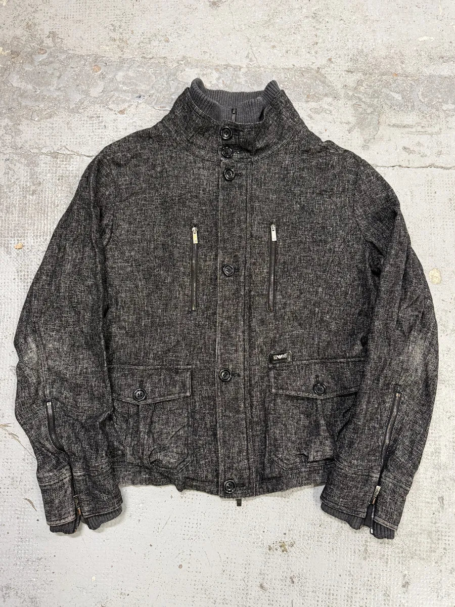 AW2008 Emporio Armani Grey Wool Jacket sMVBIfO 0