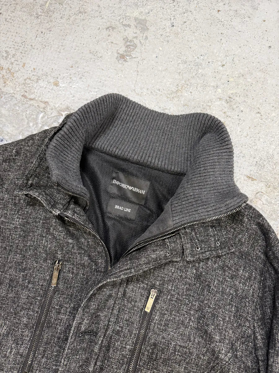 AW2008 Emporio Armani Grey Wool Jacket sMVBIfO 5