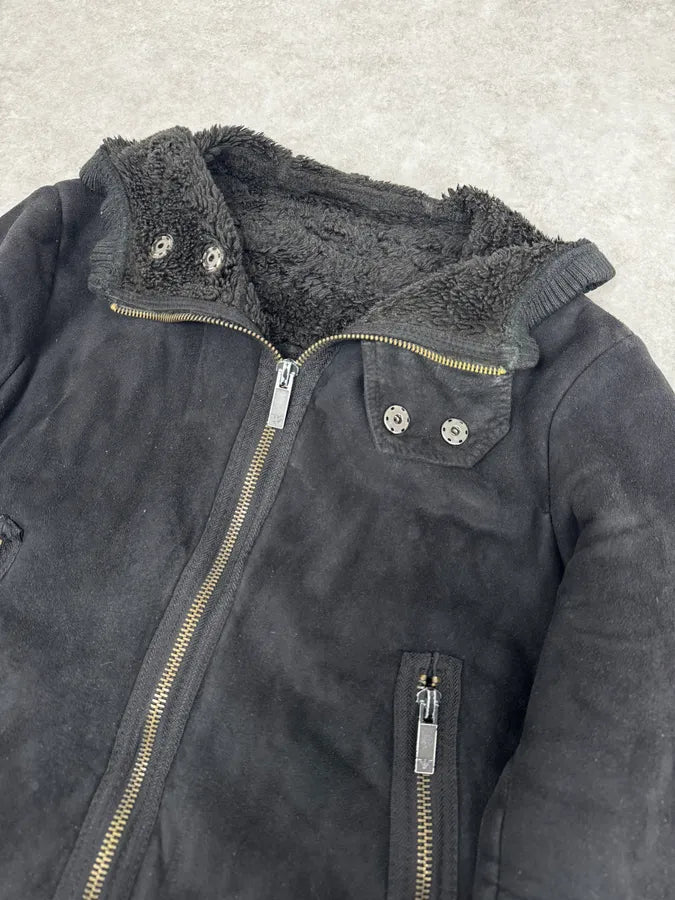 AW2008 Emporio Armani Hooded Soft Black Jacket QvZqoQE 5