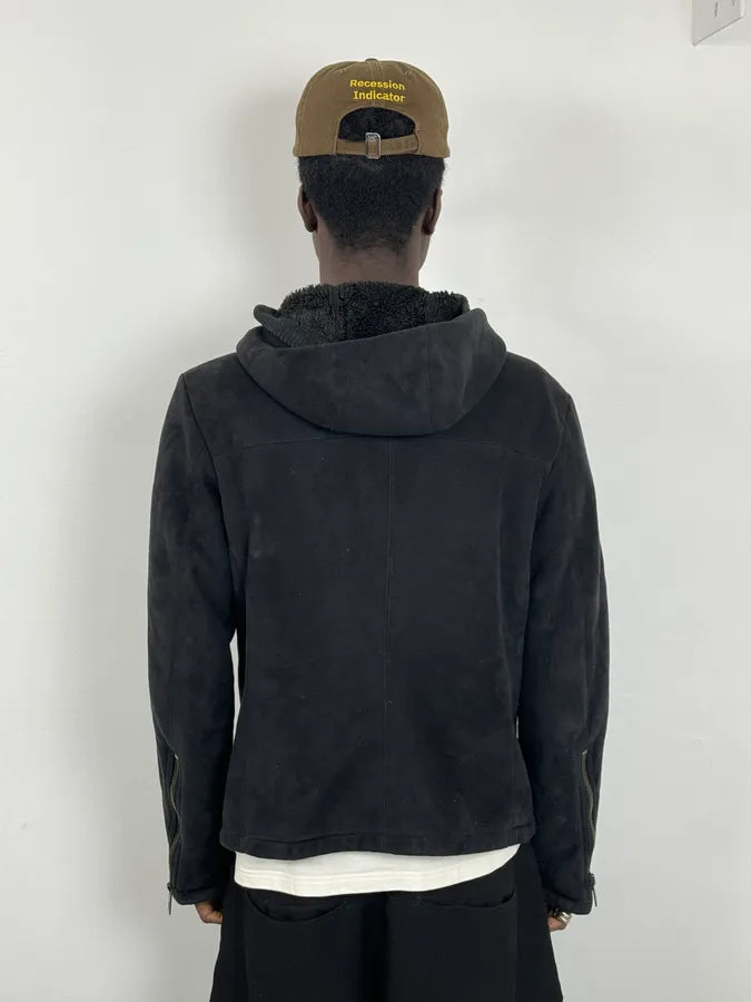 AW2008 Emporio Armani Hooded Soft Black Jacket QvZqoQE 2