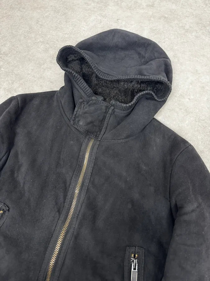 AW2008 Emporio Armani Hooded Soft Black Jacket QvZqoQE 4