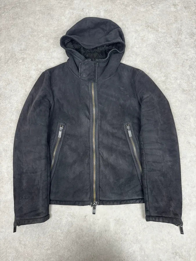 AW2008 Emporio Armani Hooded Soft Black Jacket QvZqoQE 0