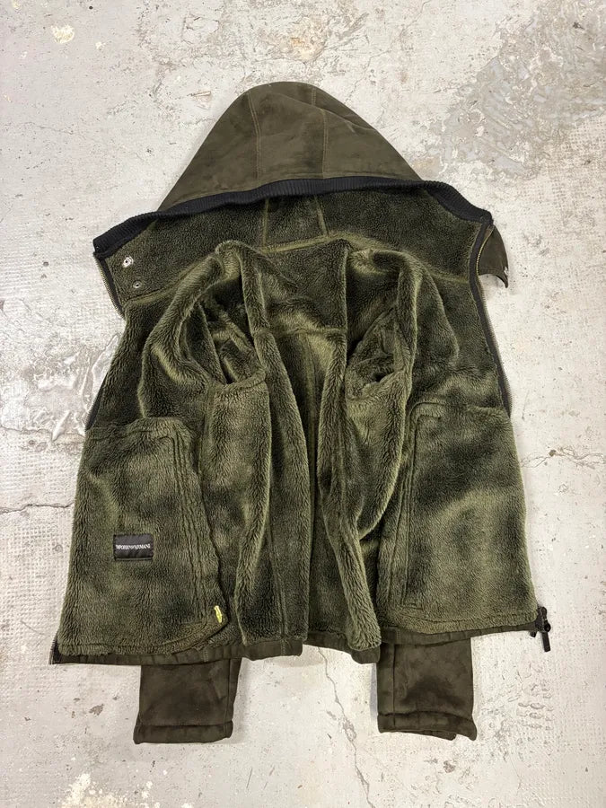 AW2008 Emporio Armani Hooded Soft Green Jacket (M) ZiVKObq 7