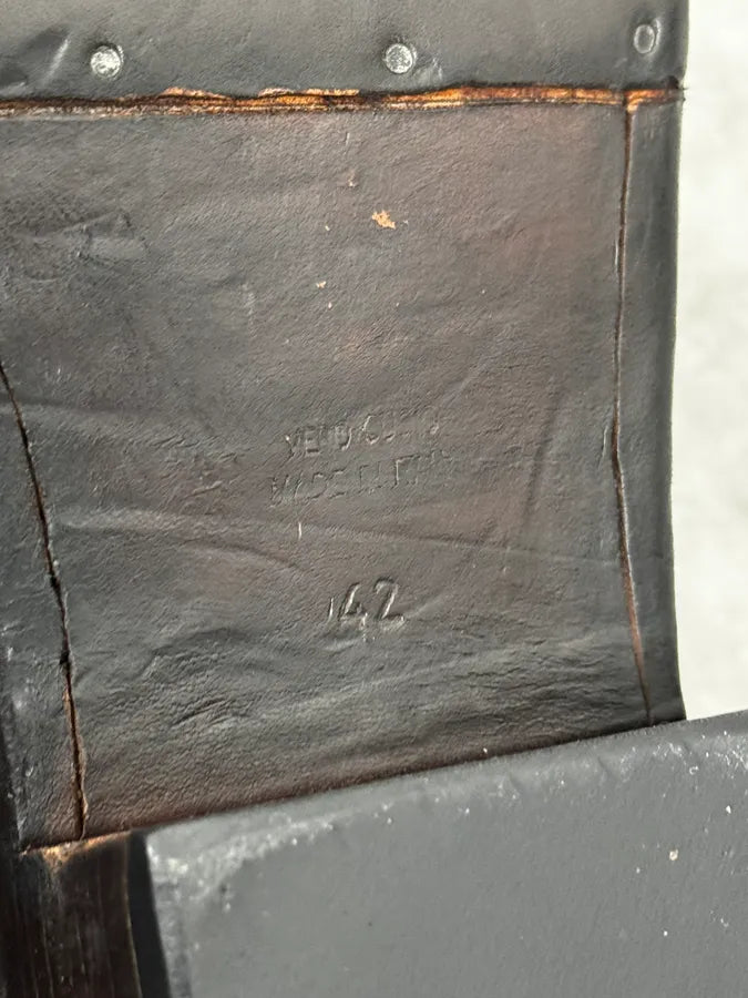 AW2008 Emporio Armani Leather Brown Eroded Cowboy Boots CpMiTdP 6