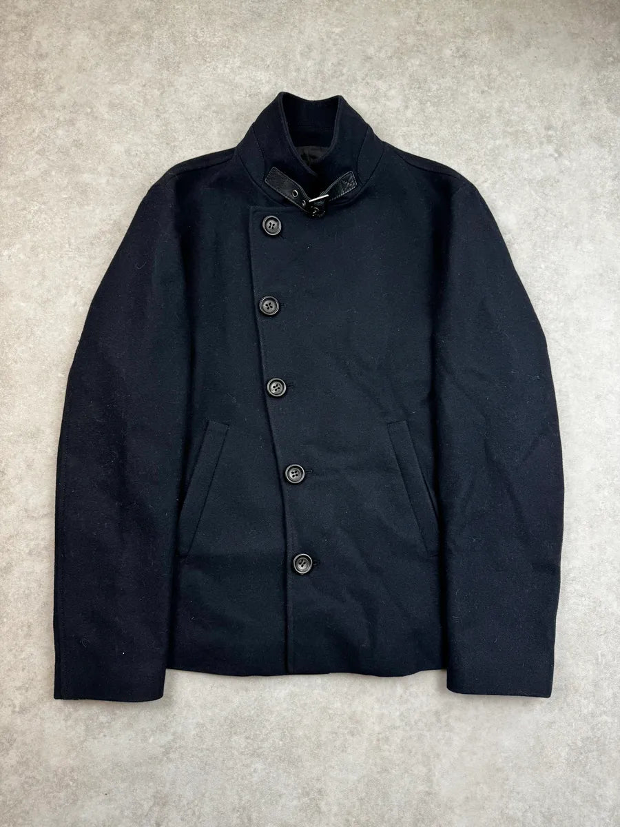 AW2008 Emporio Armani Navy Asymmetrical Officer Jacket OikgdcA 0