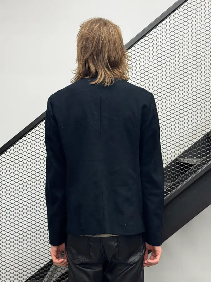 AW2008 Emporio Armani Navy Asymmetrical Officer Jacket OikgdcA 3