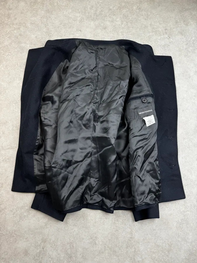 AW2008 Emporio Armani Navy Asymmetrical Officer Jacket OikgdcA 7
