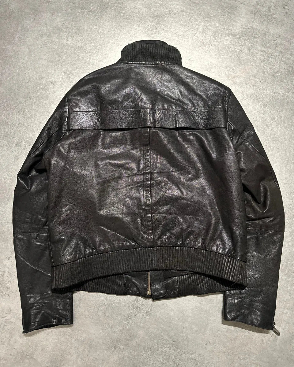 AW2008 Emporio Armani Obscure Premium Alpha Leather Jacket mlSlUNa 3