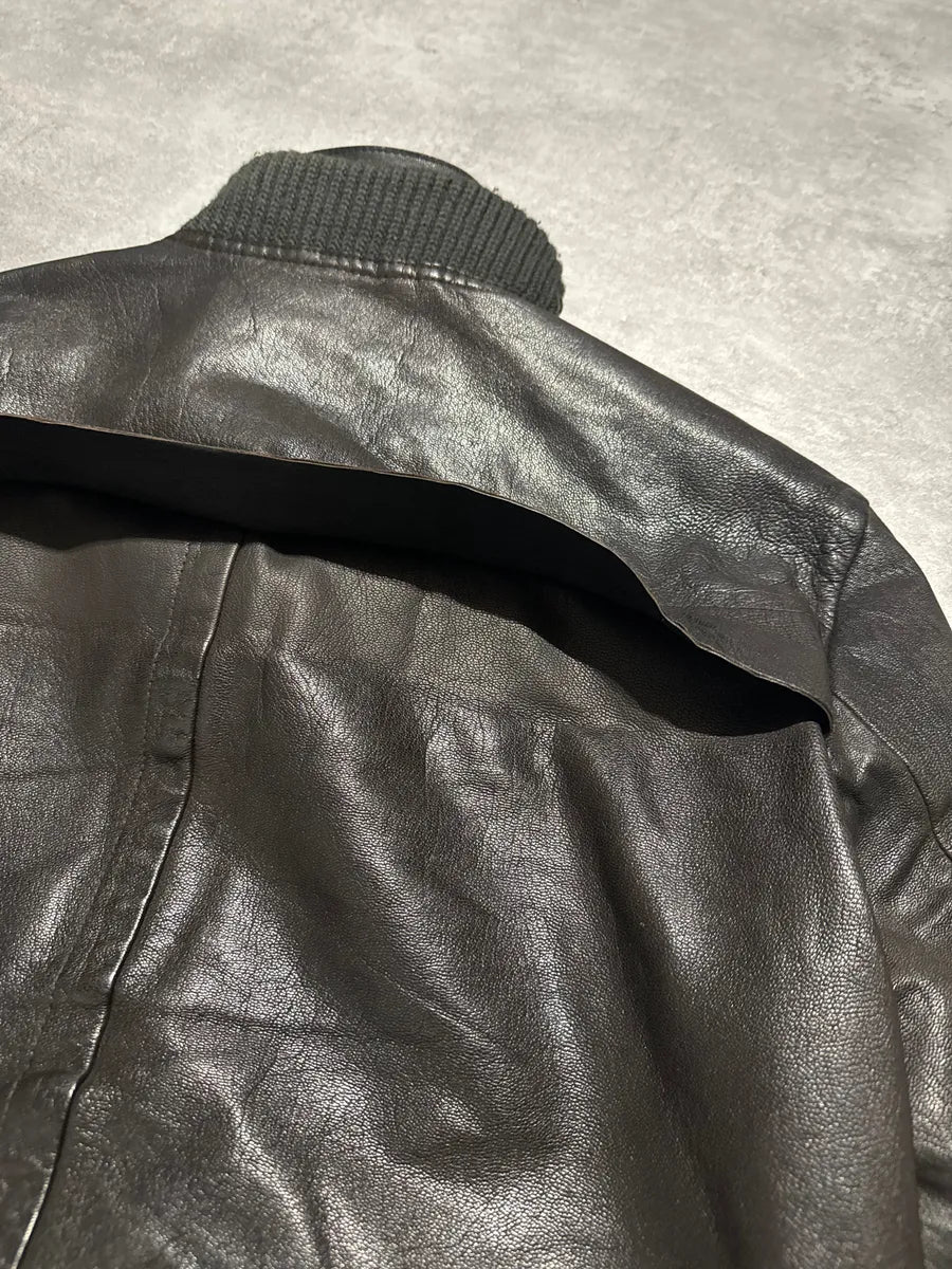 AW2008 Emporio Armani Obscure Premium Alpha Leather Jacket mlSlUNa 7