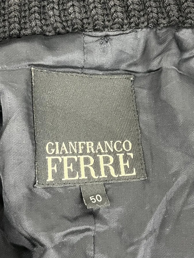 AW2008 Gianfranco Ferré Navy Wool Buttoned Officer Jacket fvjYCfy 10