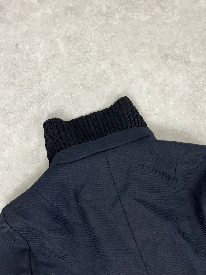 AW2008 Gianfranco Ferré Navy Wool Buttoned Officer Jacket fvjYCfy 6