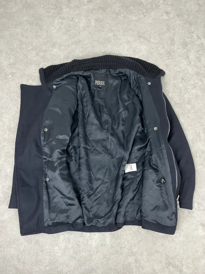 AW2008 Gianfranco Ferré Navy Wool Buttoned Officer Jacket fvjYCfy 7