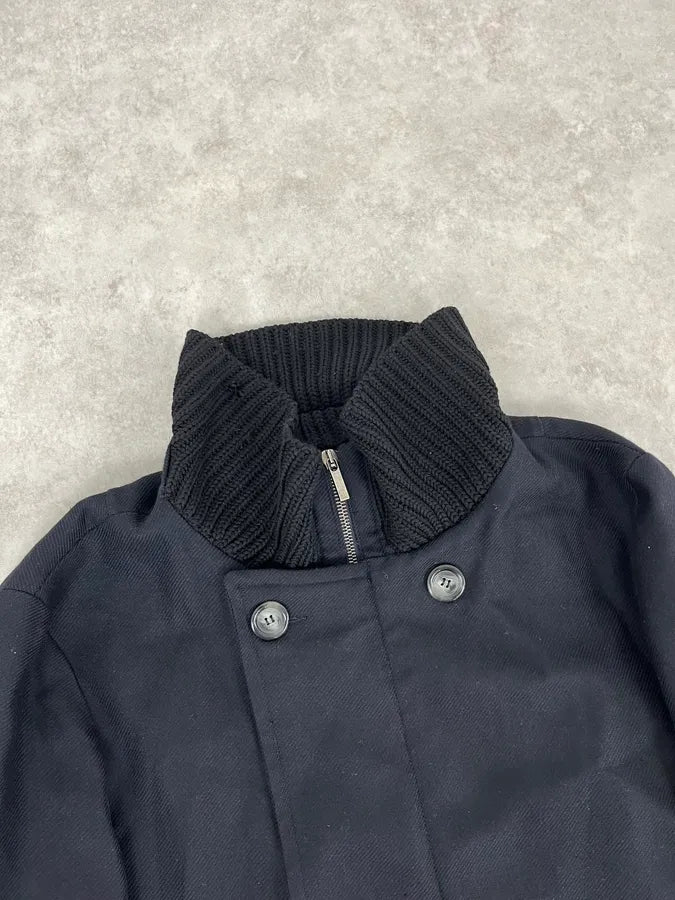 AW2008 Gianfranco Ferré Navy Wool Buttoned Officer Jacket fvjYCfy 3