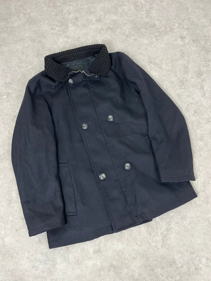 AW2008 Gianfranco Ferré Navy Wool Buttoned Officer Jacket fvjYCfy 4