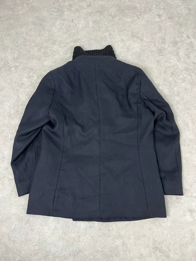 AW2008 Gianfranco Ferré Navy Wool Buttoned Officer Jacket fvjYCfy 5