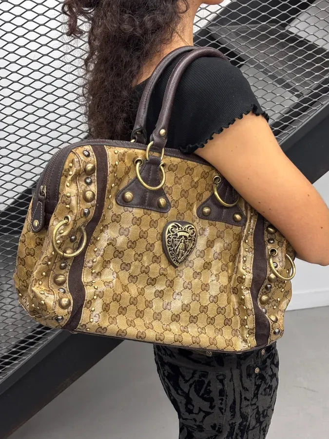 AW2008 Gucci Babouska Hysteria Monogram Beige Bag by Frida Giannini GhvtHLZ 3
