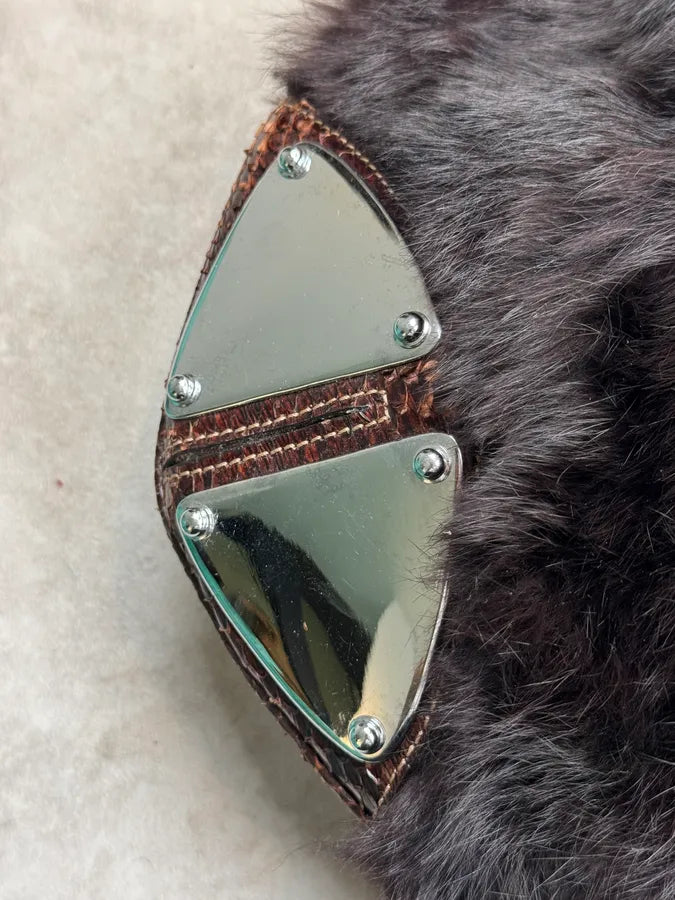 AW2008 Gucci Babouska Indy Leather Fur Python Bag by Frida Giannini jaYRQgC 7