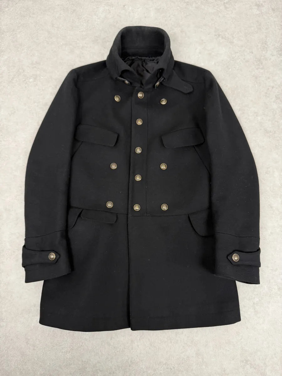 AW2008 Gucci Black Buttoned Classy Trench Coat kEoStht 0