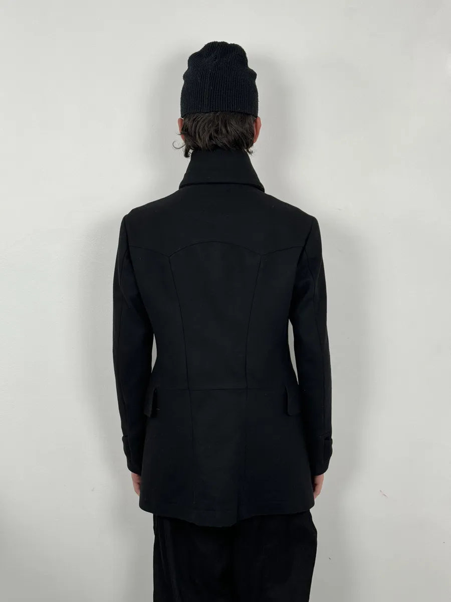 AW2008 Gucci Black Buttoned Classy Trench Coat kEoStht 2