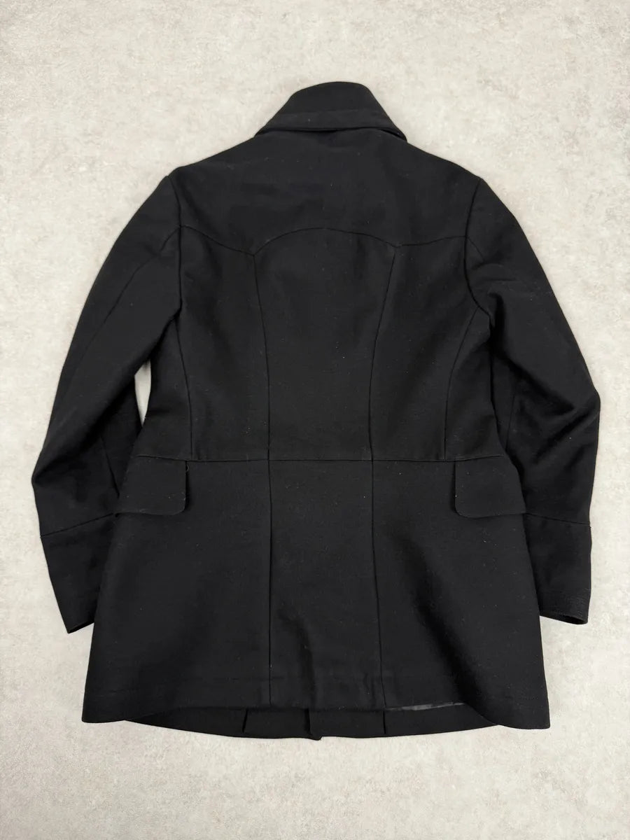 AW2008 Gucci Black Buttoned Classy Trench Coat kEoStht 3