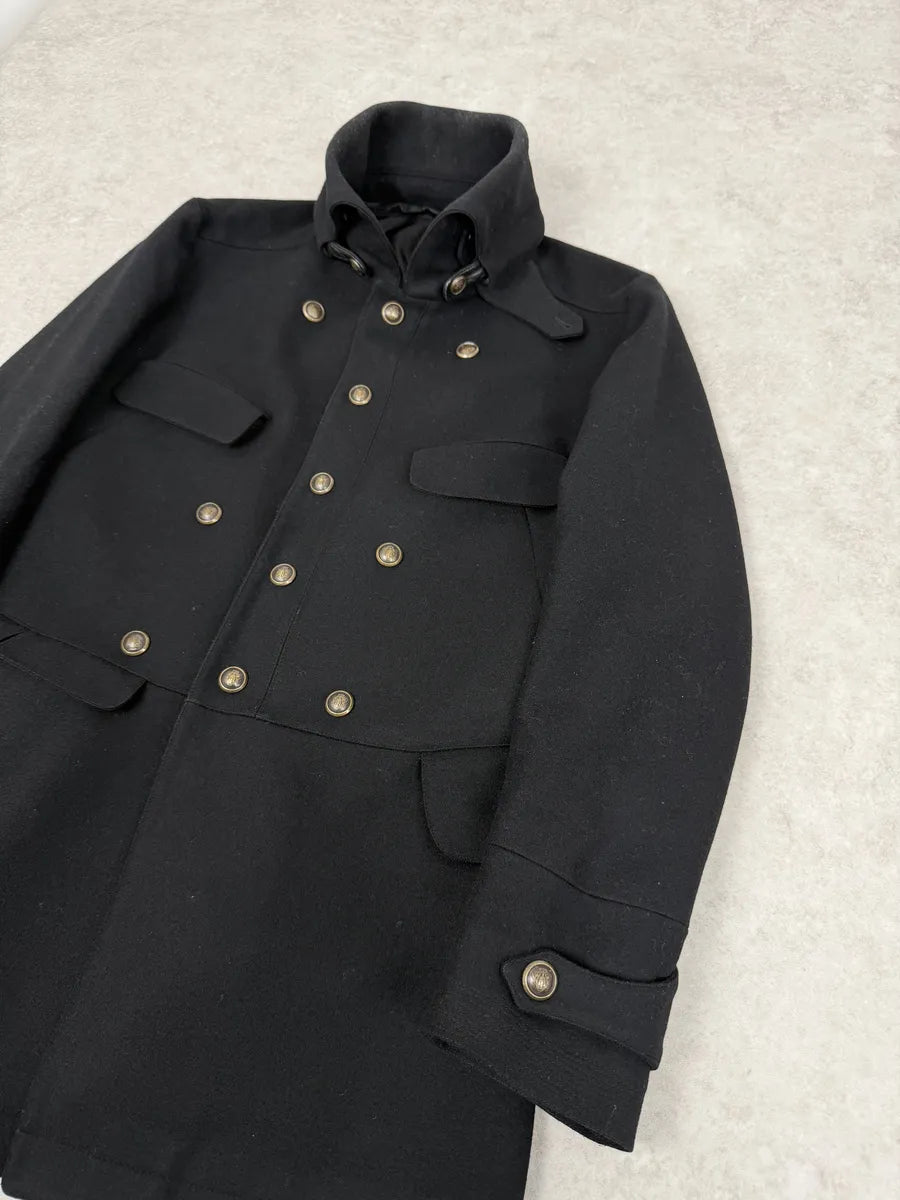 AW2008 Gucci Black Buttoned Classy Trench Coat kEoStht 6