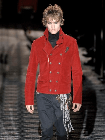 AW2008 Gucci Black Buttoned Officer Wool Jacket by Frida Giannini bBAQgJa 1