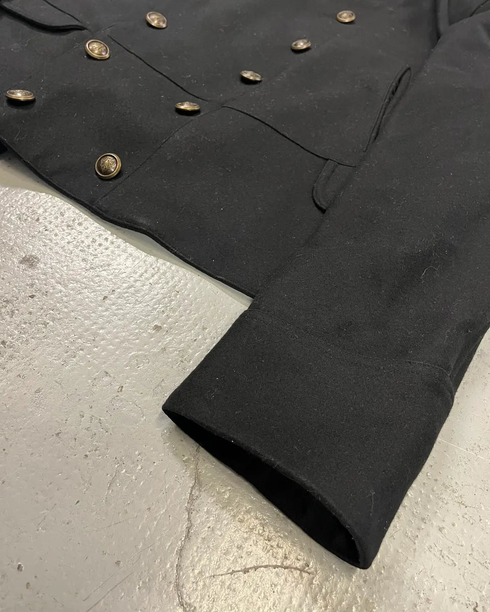 AW2008 Gucci Black Buttoned Officer Wool Jacket by Frida Giannini bBAQgJa 4