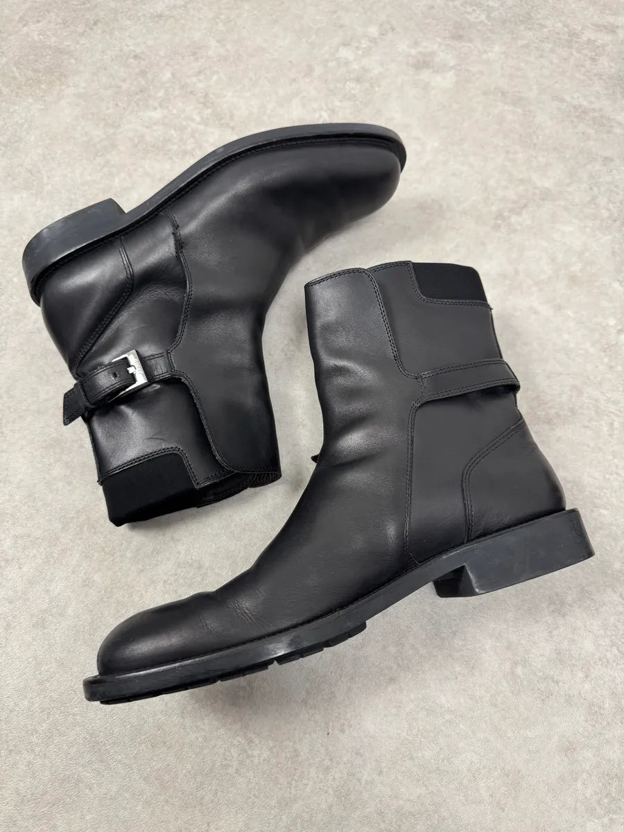 AW2008 Gucci Black Leather Classy Boots NRpQxAP 1