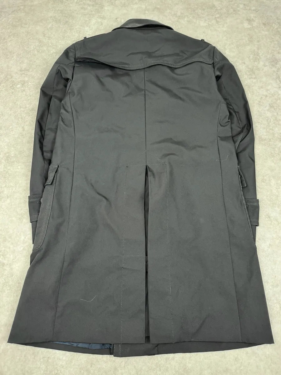 AW2008 Gucci Black Premium Buttoned Trench Coat UxhxdEj 6