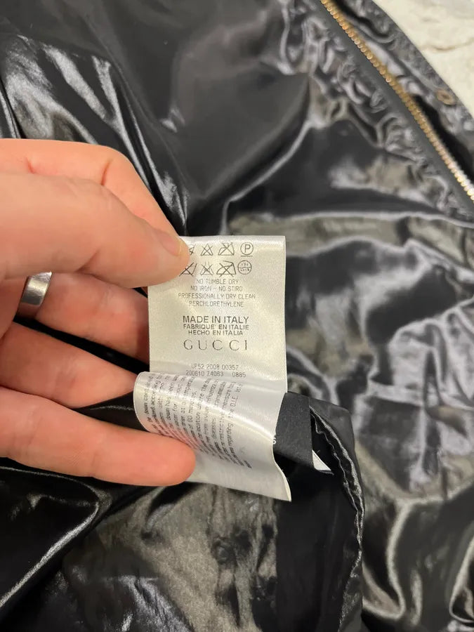 AW2008 Gucci Black Relaxed Puffer Jacket yKRDWYo 11