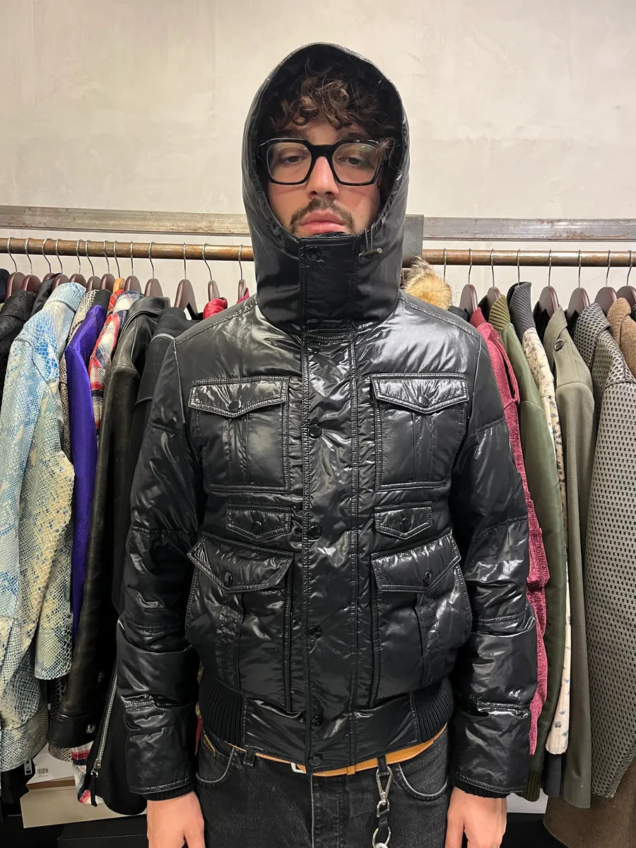 AW2008 Gucci Black Relaxed Puffer Jacket yKRDWYo 3