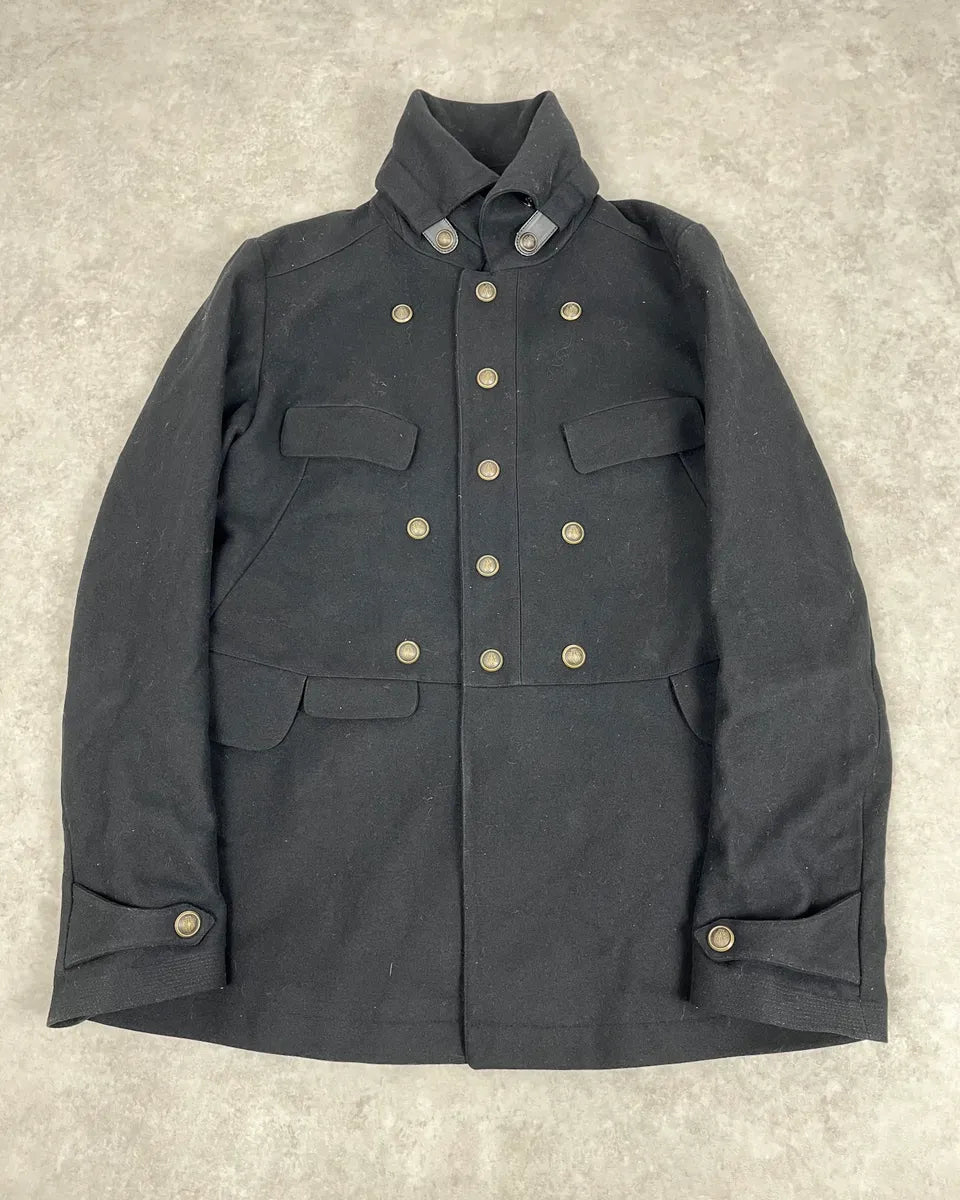 AW2008 Gucci Black Wool Buttoned Premium Jacket by Frida Giannini zwvGrOE 3