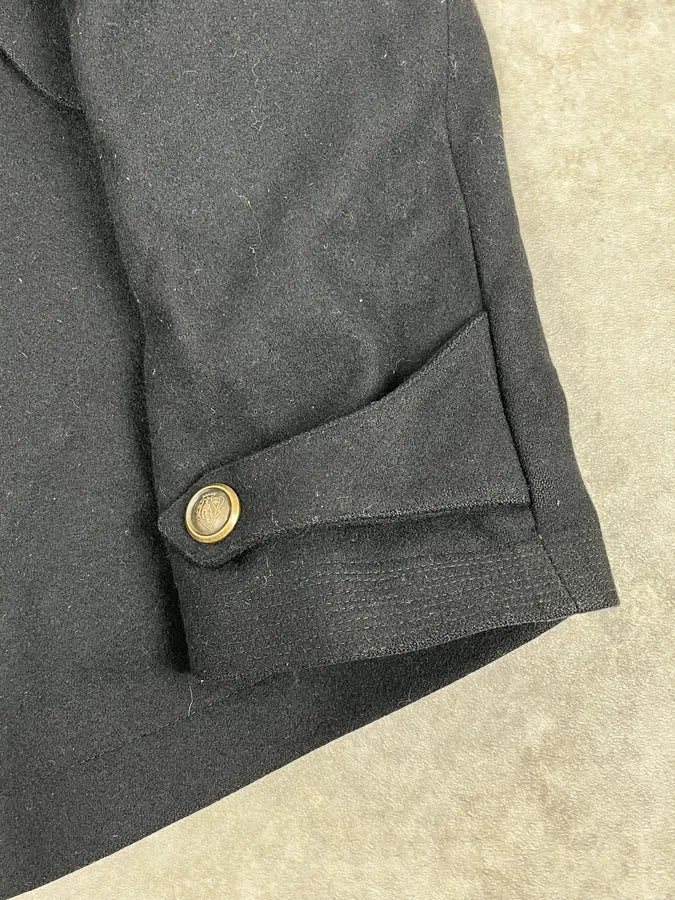 AW2008 Gucci Black Wool Buttoned Premium Jacket by Frida Giannini zwvGrOE 9