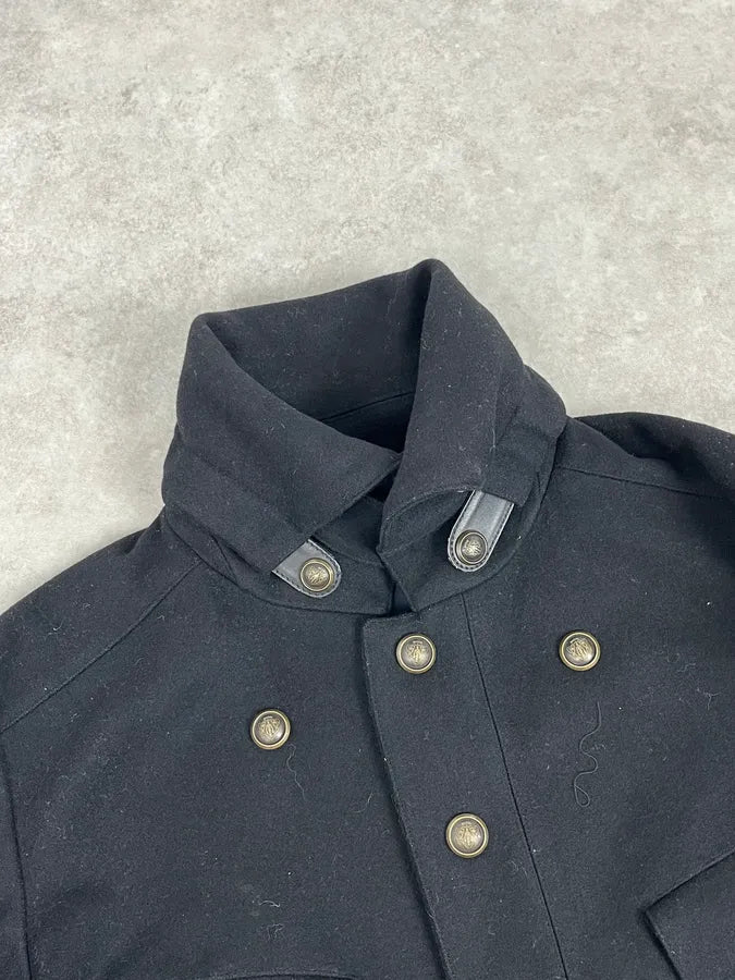 AW2008 Gucci Black Wool Buttoned Premium Jacket by Frida Giannini zwvGrOE 5