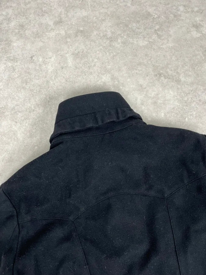 AW2008 Gucci Black Wool Buttoned Premium Jacket by Frida Giannini zwvGrOE 7