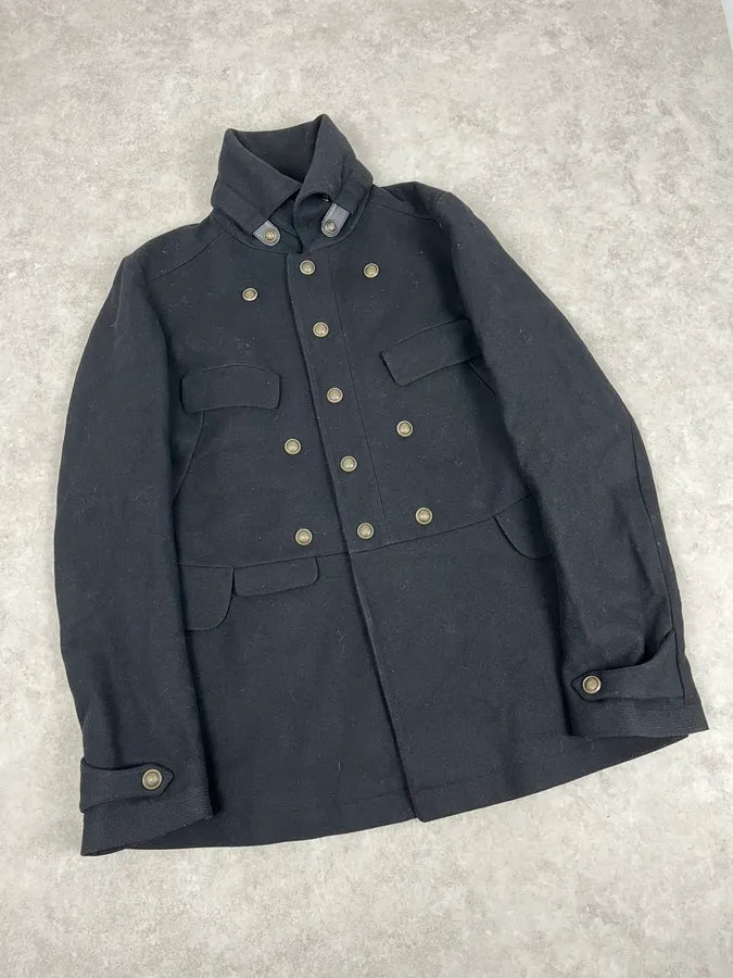 AW2008 Gucci Black Wool Buttoned Premium Jacket by Frida Giannini zwvGrOE 4