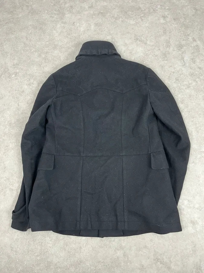 AW2008 Gucci Black Wool Buttoned Premium Jacket by Frida Giannini zwvGrOE 6