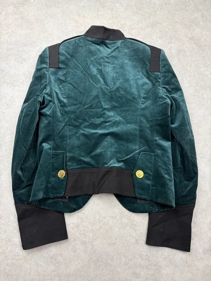 AW2008 Gucci Dark Green Velvet Blazer Jacket by Frida Giannini LXVfwpC 5