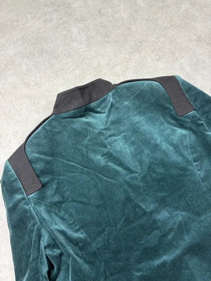 AW2008 Gucci Dark Green Velvet Blazer Jacket by Frida Giannini LXVfwpC 8