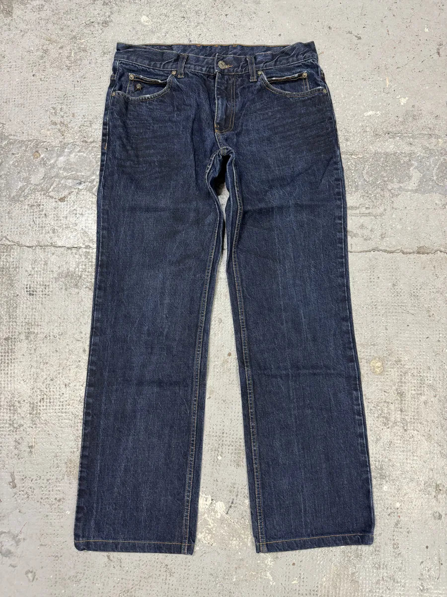 AW2008 Gucci Navy Brut Blue Regular Denim Jeans NiolIud 0